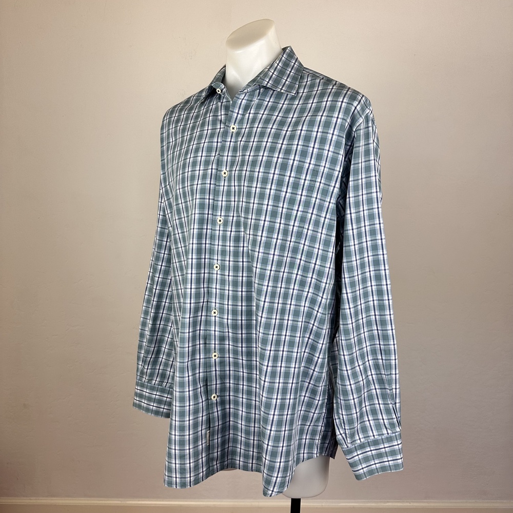 Peter Millar Patterned Button Up Shirt Size Extra Large - Picture 4 of 6